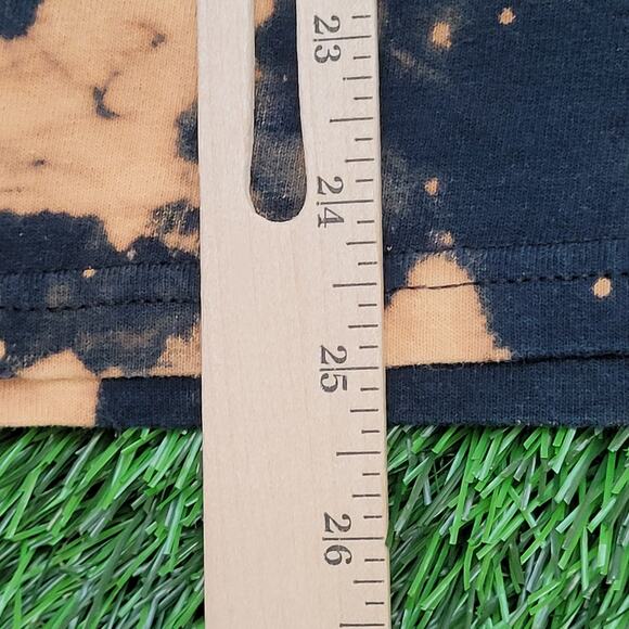 Distressed Skull Shirt Medium 20x24 Bleached Edgy Grunge - Picture 10 of 15